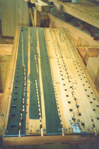 Snetzler Chamber Organ restoration - soundboard detail